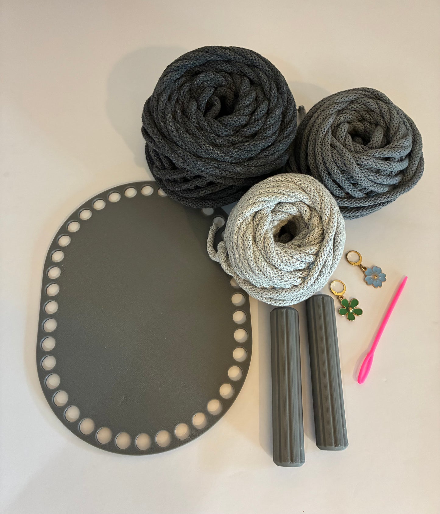 Handled Basket DIY Kit (Gray)