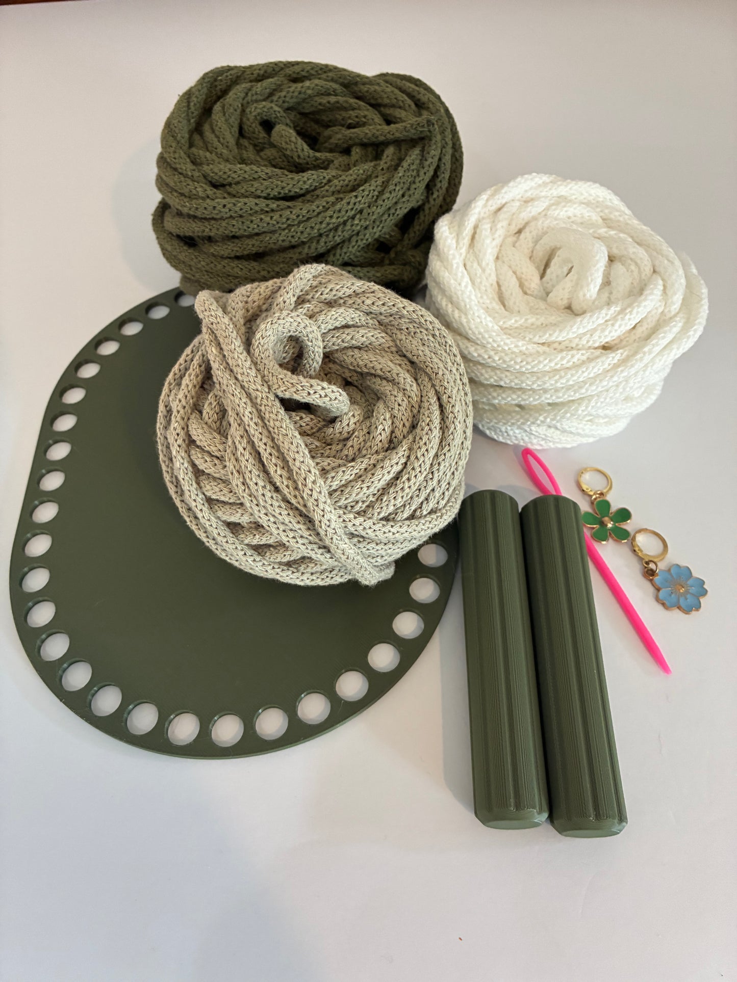 Handled Basket DIY kit (Green)