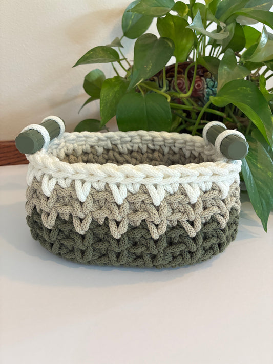 Handled Basket DIY kit (Green)