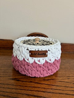 6" flower lid basket